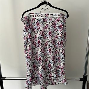 Flower wrap skirt